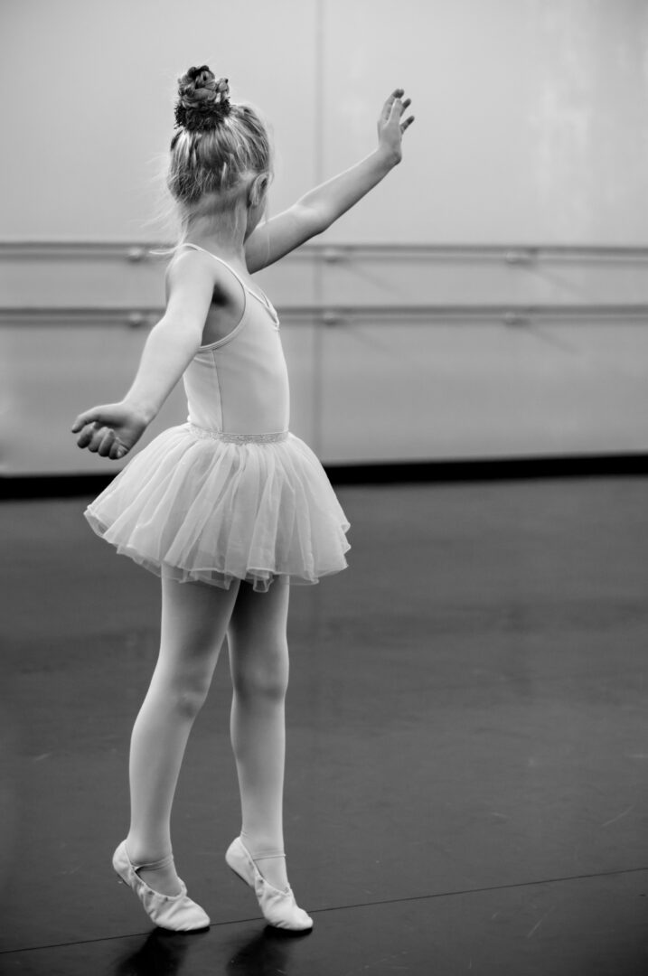 young girl ballet dancing