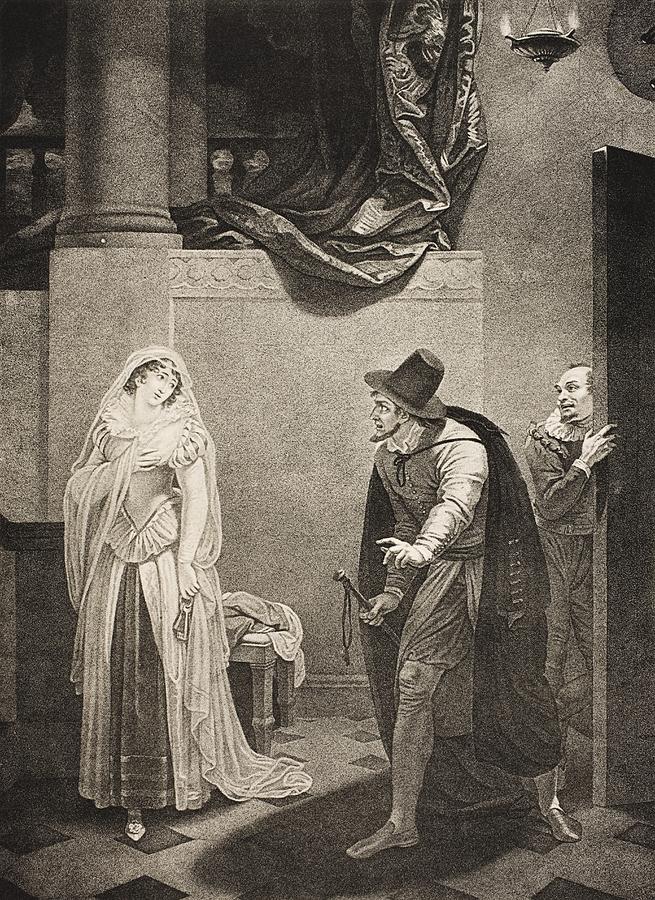 Merchant of Venice showing Shylock, Jessica And Launcelot